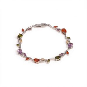 Silver Deep Mixed Color Bracelet