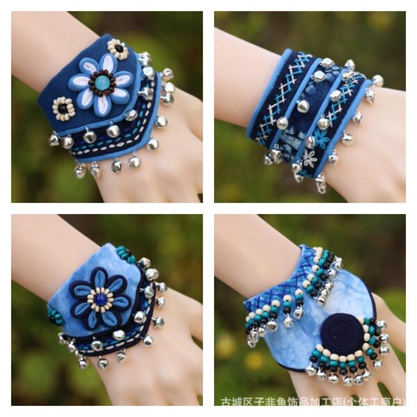 Wholesale fabric tie-dye bracelet ethnic style handmade bracelet