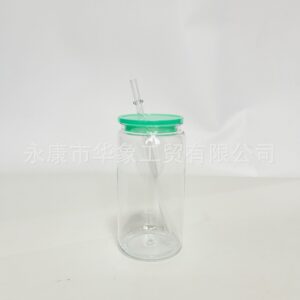 Transparent + green cover / 16oz/475ml