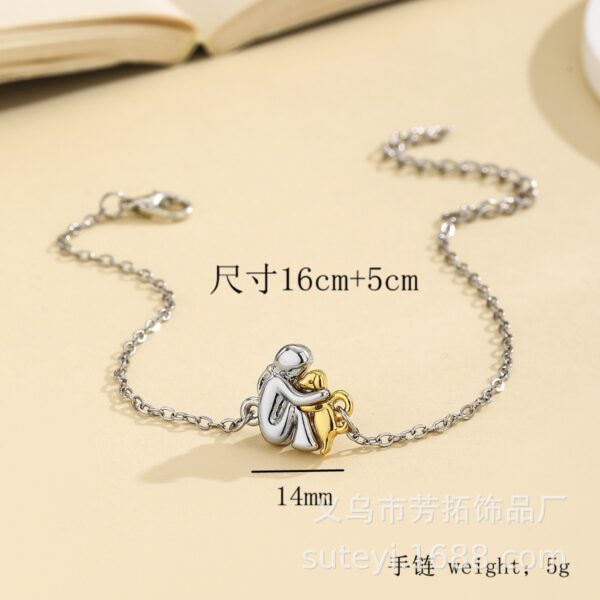 Wholesale Embracing a cute dog weaving a gift bracelet