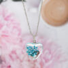 Wholesale Colorful Eternal Flower Butterfly Necklace