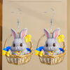 Wholesale Easter cartoon cute rabbit acrylic earrings
