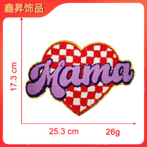 Heated hot melt glue*red*love letters*love mama*height 17.3*25.3cm