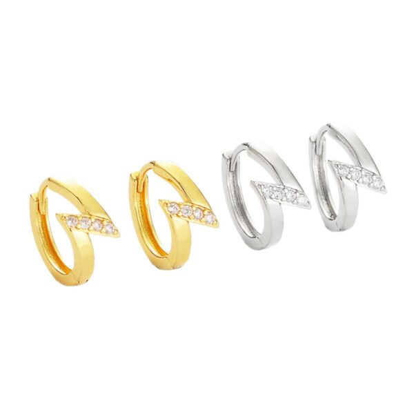 Wholesale Diamond lightning bolt earrings for women.