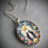 Wholesale Elliptical colored portrait necklace