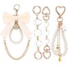 O1CN01lUaok91bPMJNBxJh4_2219764773457-0-cib Wholesale Pearl Cute Blue Bow 5-piece Keychain Set