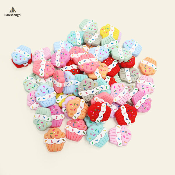 Wholesale 10pcs Baby Dental Gel Pacifier Chain Bead Pen Accessories DIY Silicone Beads