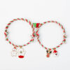 Wholesale Christmas Love Magnet Woven Couple Bracelet