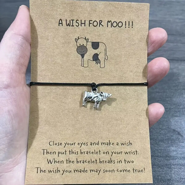 Wholesale Animal alloy pendant with adjustable hand woven bracelet