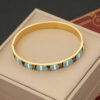 Wholesale Retro Oil Dripping Bracelets, Eye Bracelets, Stainless Steel Bracelets