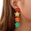 Wholesale Christmas Tree Cartoon Acrylic Earrings