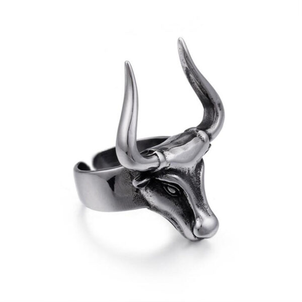 O1CN01lb5fsC1wk40b3Ig4f_2215451206345-0-cib Wholesale Western style men's bull head ring adjustable