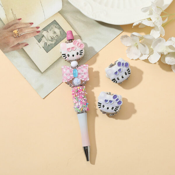 Wholesale 10pcs Cartoon Cat Beaded Pen Beads DIY Pen Beads OLY Exclusive