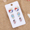 Wholesale Spring and Summer Ocean Wind Slippers Conch Ice Cream Wooden Earrings