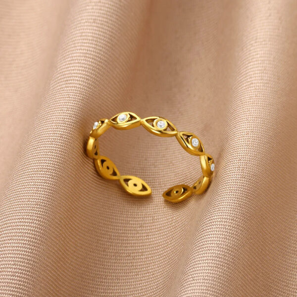 Wholesale Fashion Personalized Devil's Eye Opening Index Finger Ring