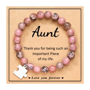 Rhodochrosite puzzle bracelet