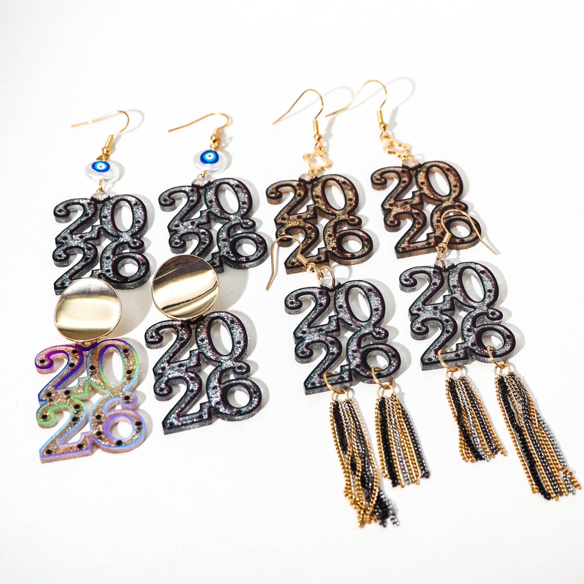 Wholesale 2026 Acrylic Digital Earrings