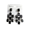 Wholesale Square rhinestone stud earrings 925 silver