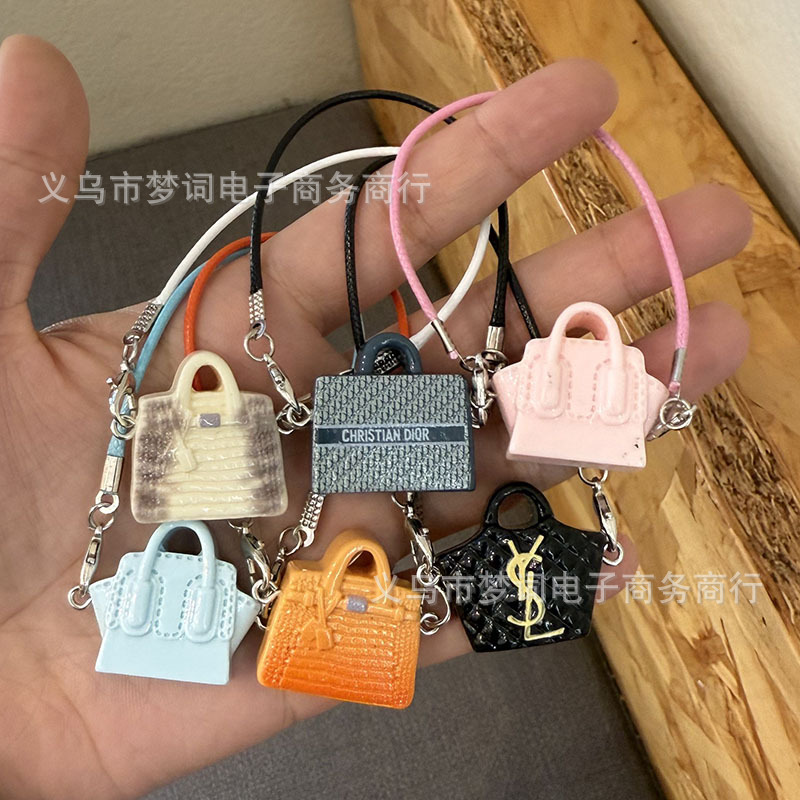 Wholesale Miniature doll keychain bag charm resin aessory OLY Exclusive