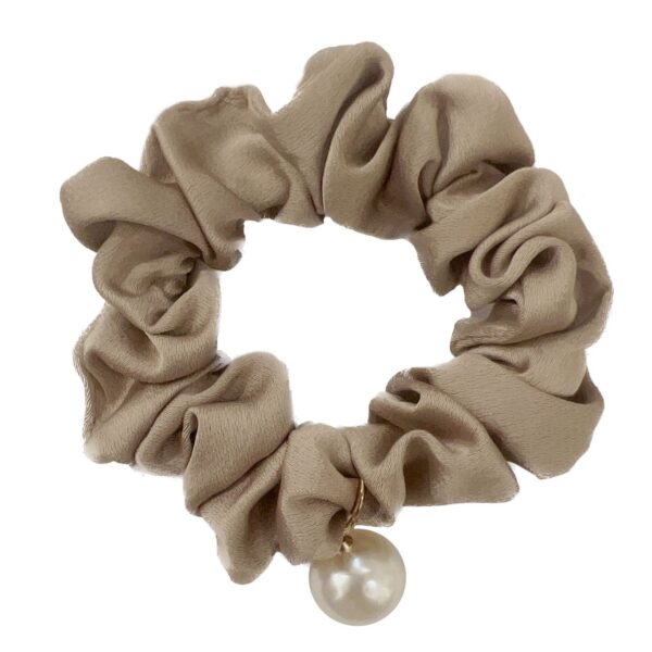 Wholesale satin hanging Pearl large hair Ring women's hair rope hair band