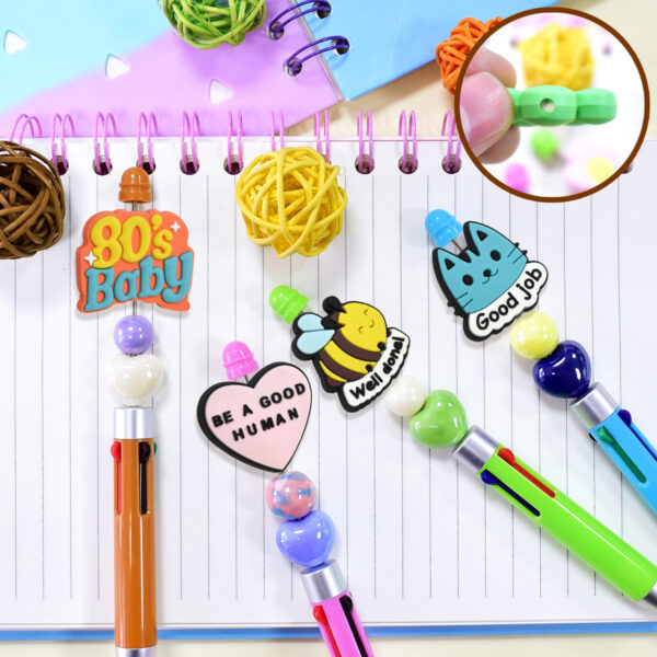 Wholesale Random 100pcs phrase series cartoon Focal Beads