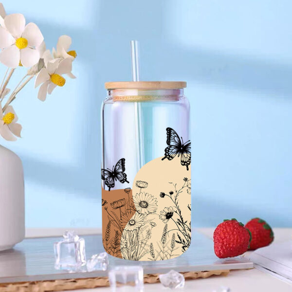 Wholesale UV Transfer Paste Glass Crystal Label Crystal Paste Cross-border Special Paste for 16oz Glass Cup 23cmX11cm