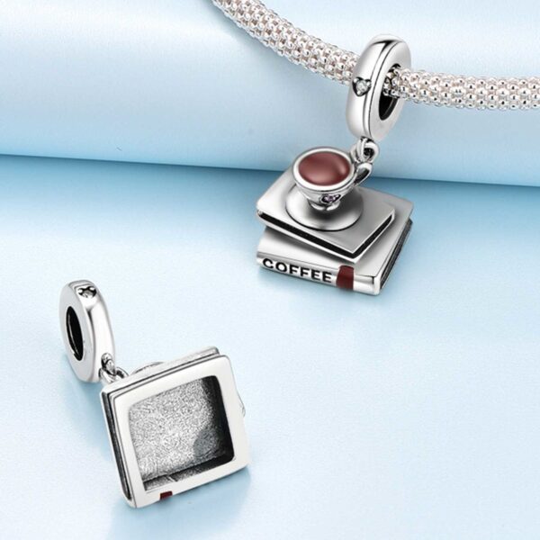 Wholesale Bluetooth earphones coffee beer guitar silver plated Charms