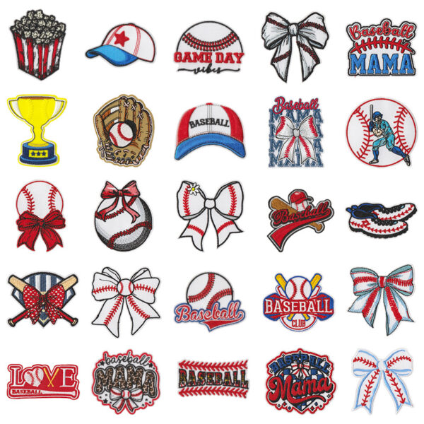 O1CN01lpgg5m1C3UywK5GF9_2893910025-0-cib Wholesale Baseball Series Embroider Cloth Stickers for Clothes, Shoes and Hats, Badge Patches, Team Logos, 50 Styles, with Adhesive Backing and Ironing
