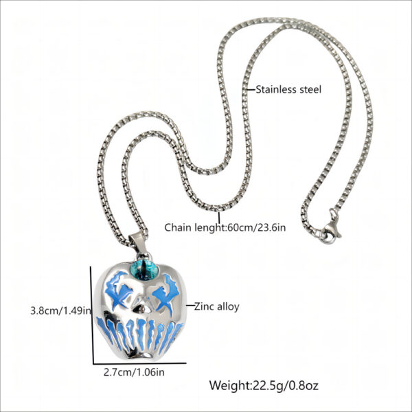 O1CN01lqOWHu2IVKo5rsRHj_3919529291-0-cib Wholesale Luminous Mask Skull Face Necklace