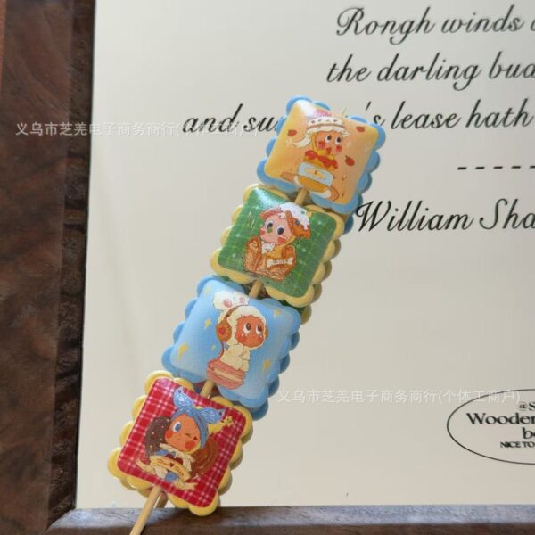 Wholesale 10pcs Printed Cartoon Graffiti Lace Acrylic Beads