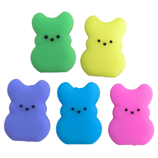 Wholesale Cross-border explosions Easter bunny silicone beads TK live Amazon diy string pen beads accessories