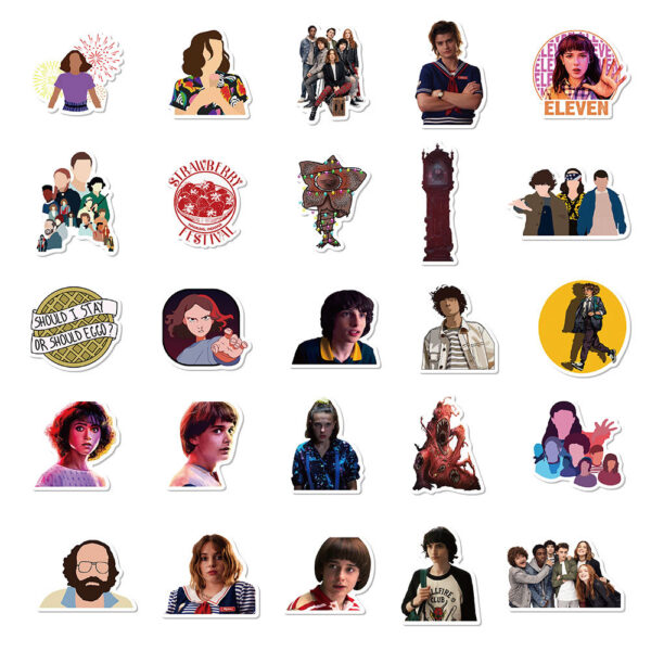 Wholesale 50 Strange Story 4 Graffiti Stickers Luggage Laptop Thermos Decorative Waterproof DIY Stickers