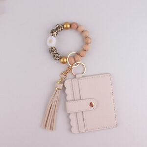 Wholesale Silicone Handmade Beaded keychain