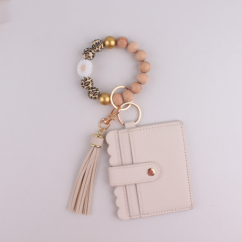 Wholesale Silicone Handmade Beaded keychain