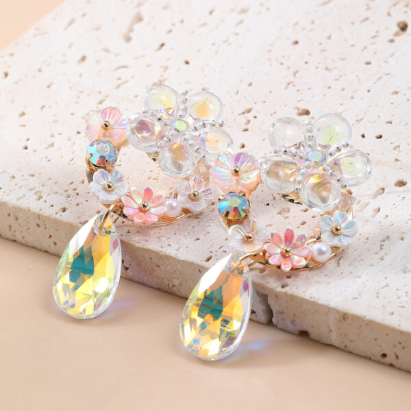 Wholesale Colorful Flower Bohemian Style Earrings