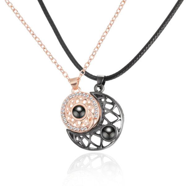 O1CN01lt4D2d1bDRdBC4bQp_952103431-0-cib Wholesale Sun Moon Circular Hollow Magnetic Valentine's Day Splicing Necklace Set