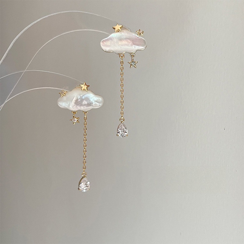 Wholesale Starry Night Rainop Warm and Cute Ear Clips