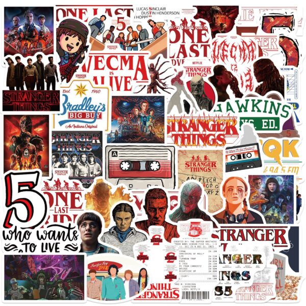 Wholesale 50 pieces of colorful English character cartoons