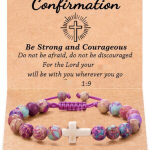 Purple emperor cross braided rope bracelet