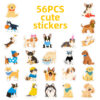 Wholesale 56 Cute Hand-Drawn Cartoon Dog Stickers