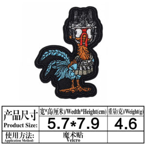 M898 velcro on the back