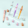 Wholesale 20pcs Easter Bunny 3D Silicone Beads Girl Handmade Jewelry Cartoon Glue Loose Beads