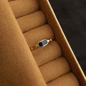 “black gold dripping oil” ring