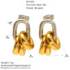 O1CN01ly27Ne2NGI0znHUDb_2217889189935-0-cib Wholesale Oval Color Matching Circle Earrings Gold and Silver Twist Chain Earrings