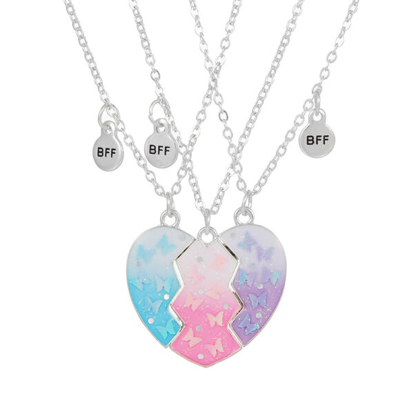 Wholesale Love Split Magnetic Necklace BFF Jewelry