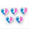 Wholesale heart-shaped footprint focal beads