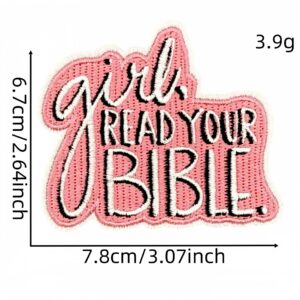 Faith inspirational cloth stickers 7#
