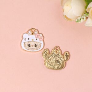 Labubu white height 2cm wide 1.9cm weight 1.58g