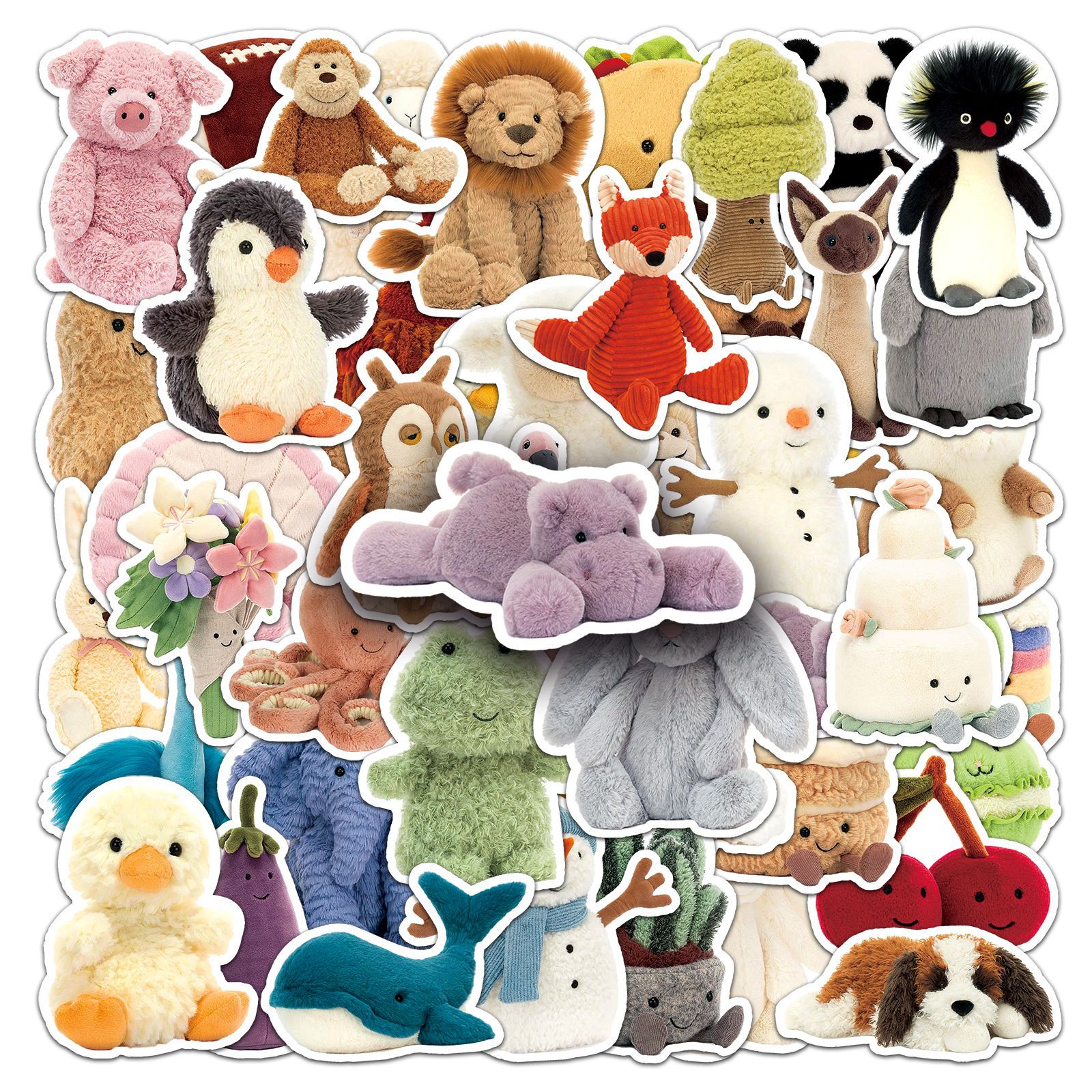Wholesale 51 Cute Cartoon Animal Graiti Stickers OLY Exclusive