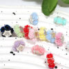 Wholesale 5pcs Rose Can Pass Straight Hole Loose Beads